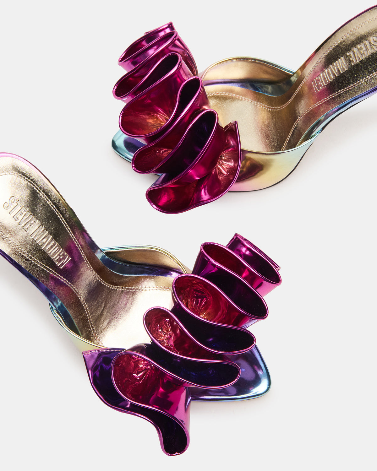 AFFINITY Metallic Multi Women's Pointed-Toe Stiletto Mule Heel Steve Madden METALLIC MULTI