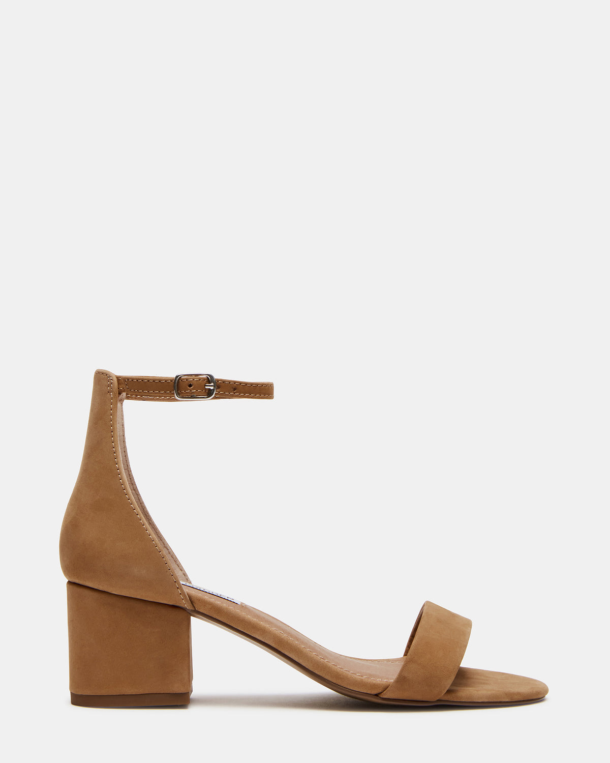 IRENNEW Tan Nubuck Women's Wide Width Heeled Sandal Steve Madden TAN NUBUCK