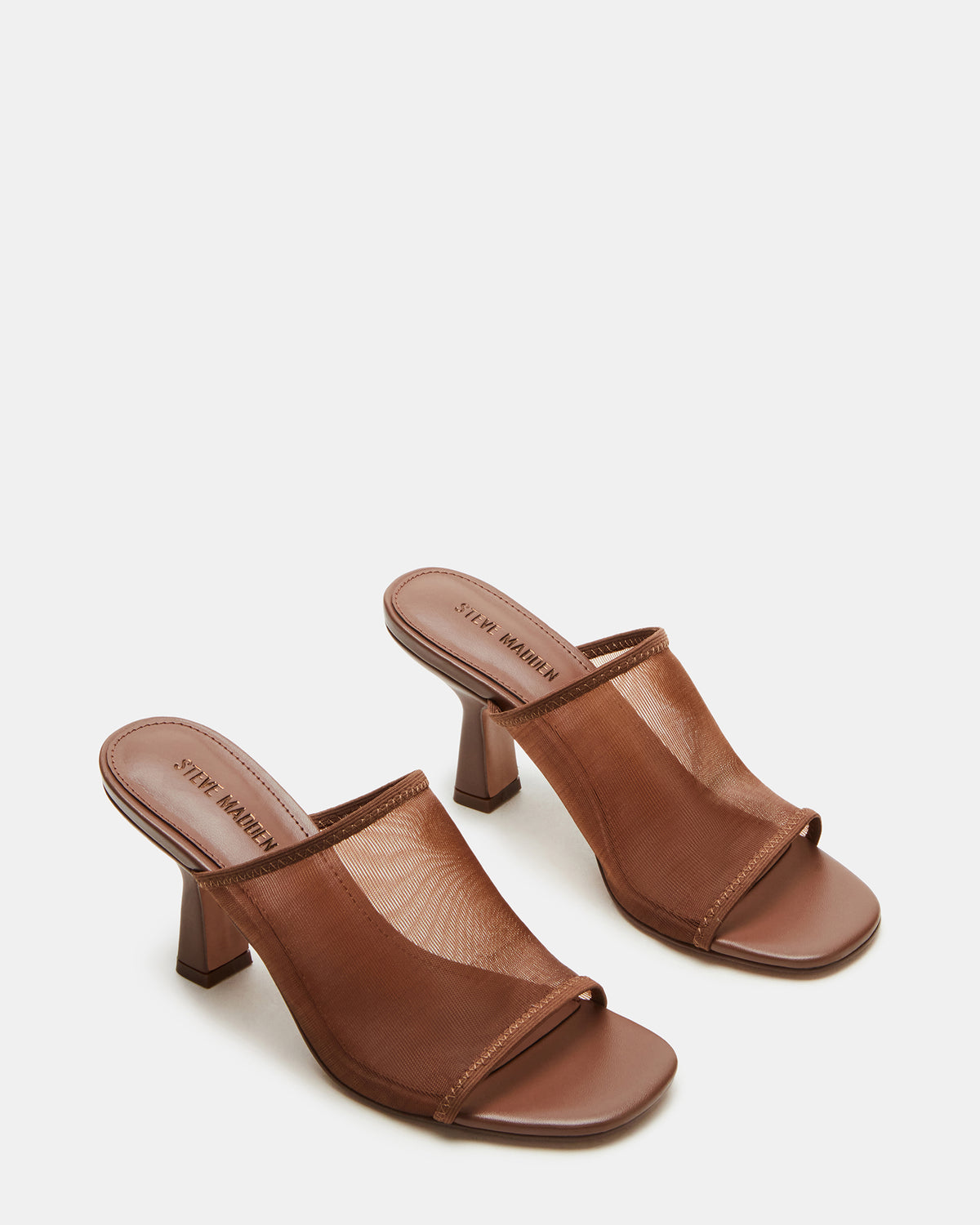 GLEAM Brown Women's Square-Toe Mule Heel Steve Madden BROWN