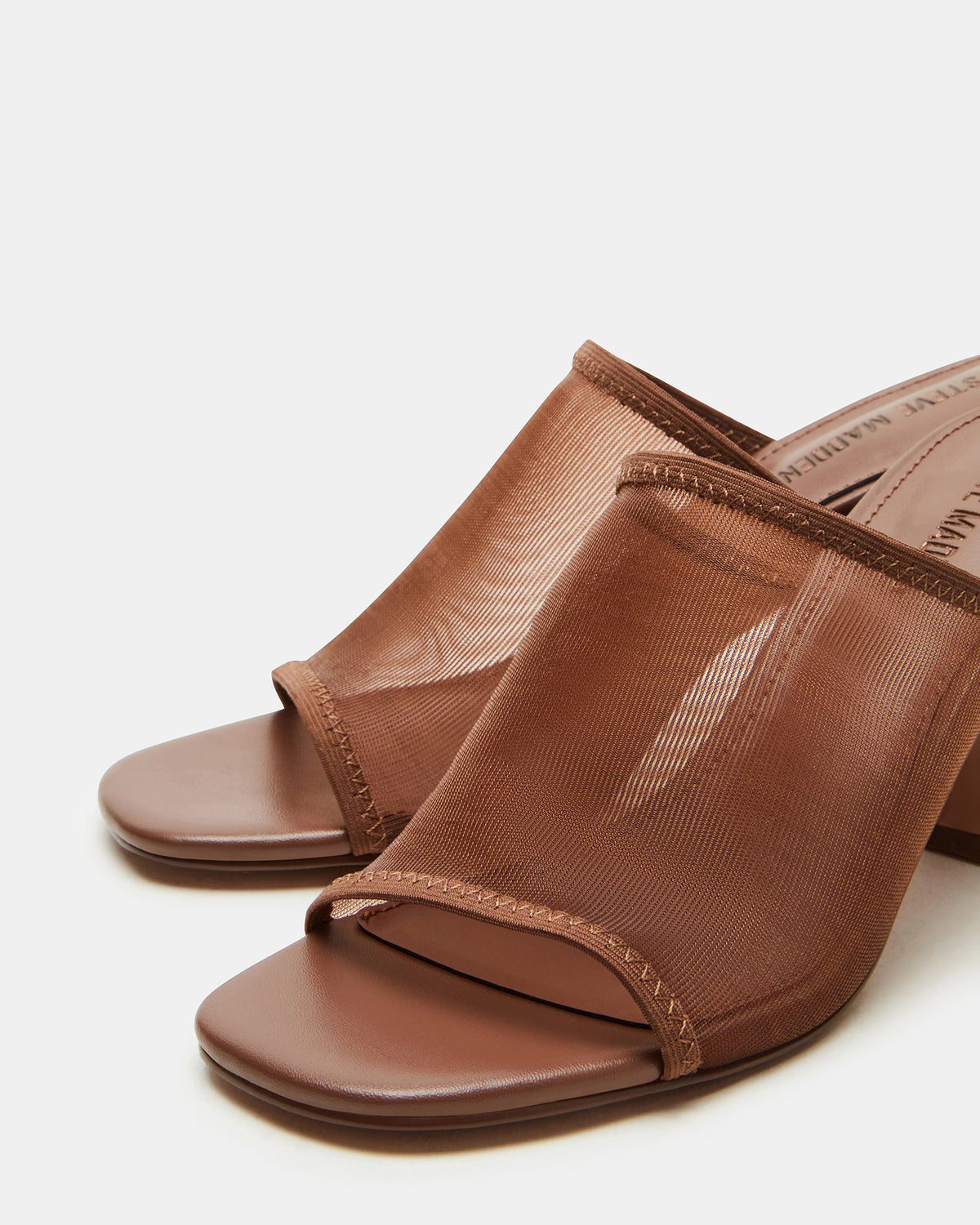 GLEAM Brown Women's Square-Toe Mule Heel Steve Madden BROWN