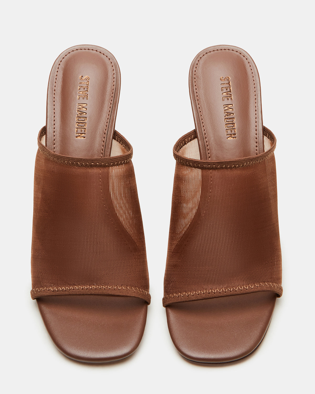 GLEAM Brown Women's Square-Toe Mule Heel Steve Madden BROWN