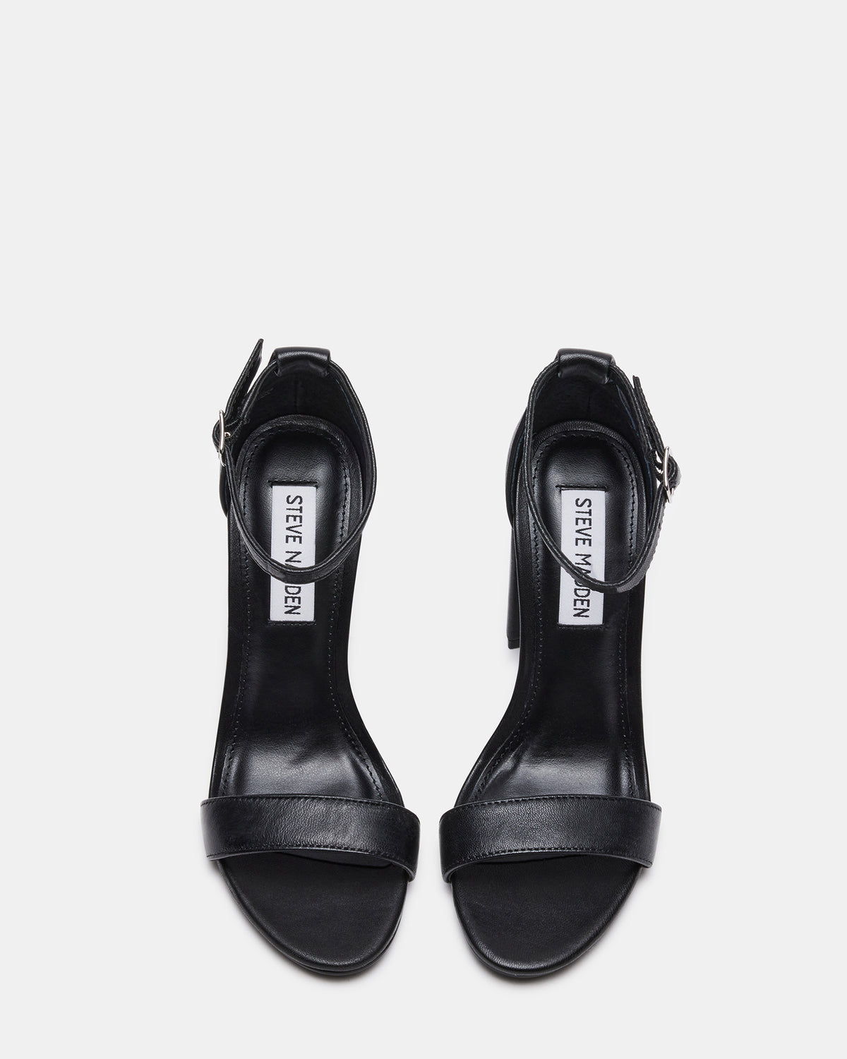 CARRSON Black Leather Women's Heel Steve Madden BLACK LEATHER