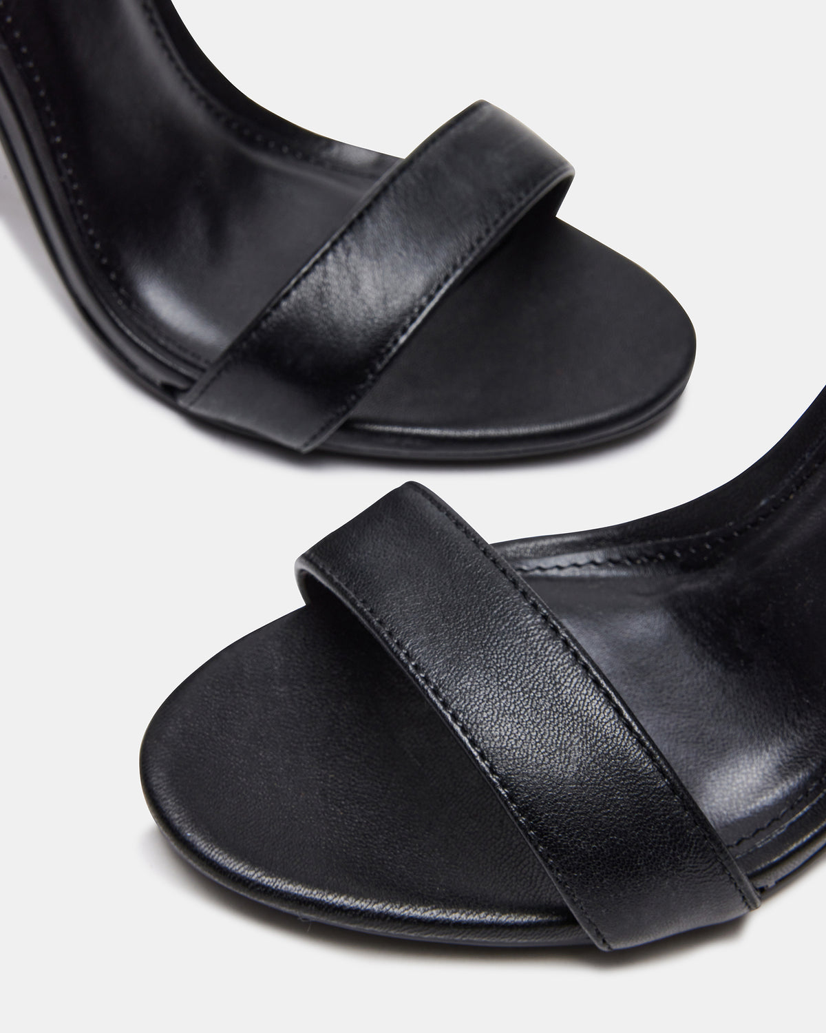 CARRSON Black Leather Women's Heel Steve Madden BLACK LEATHER