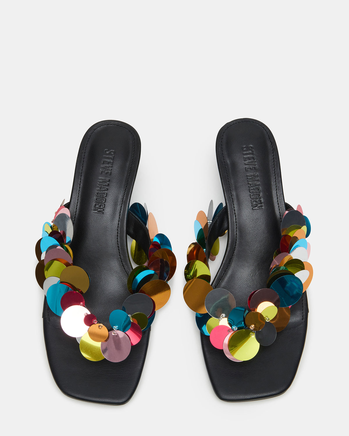 TRACIE Bright Multi Thong Strap Women's Kitten Heel Steve Madden BRIGHT MULTI