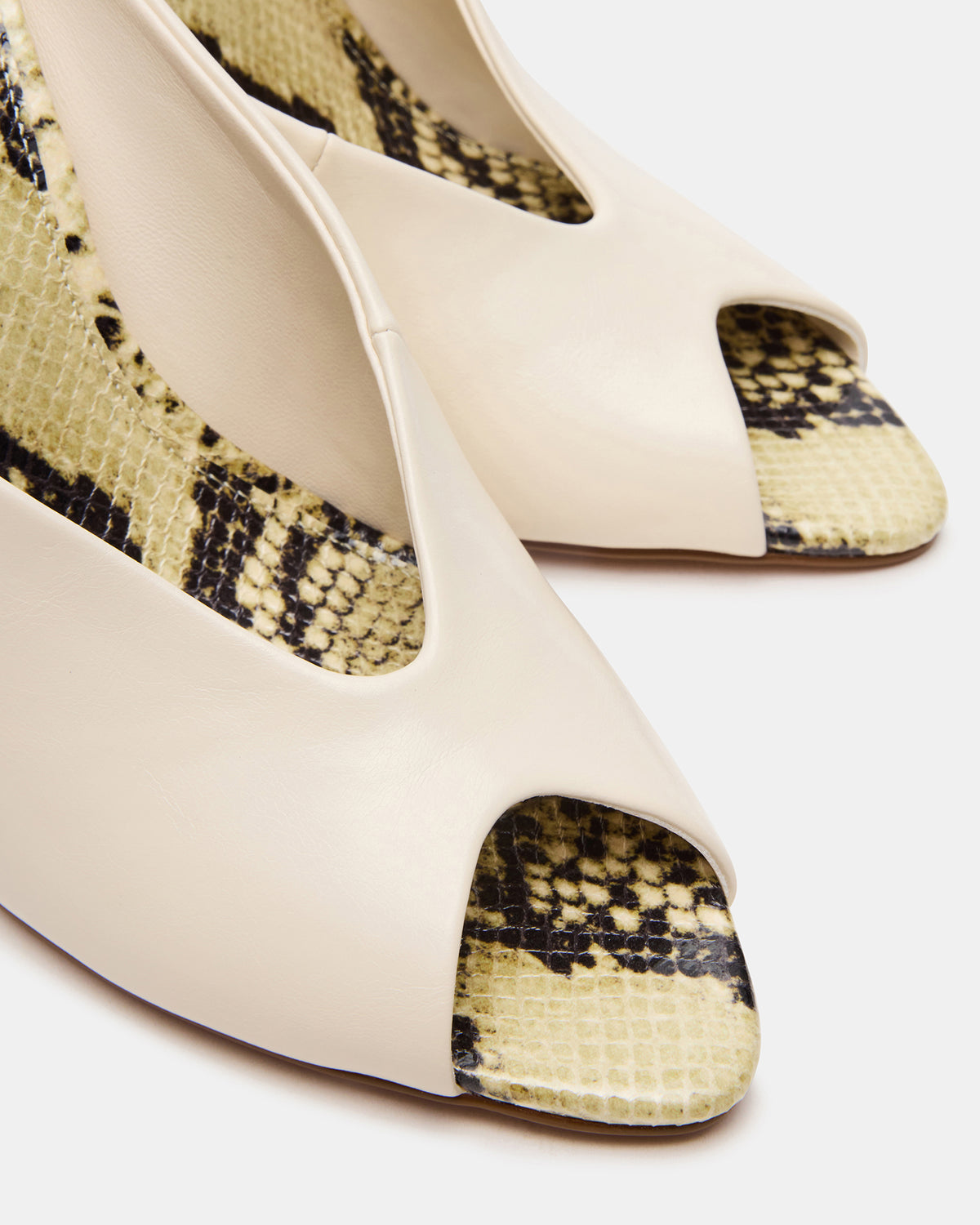 AGAZE Bone Multi Peep-Toe Stiletto Women's Heel Steve Madden BONE MULTI