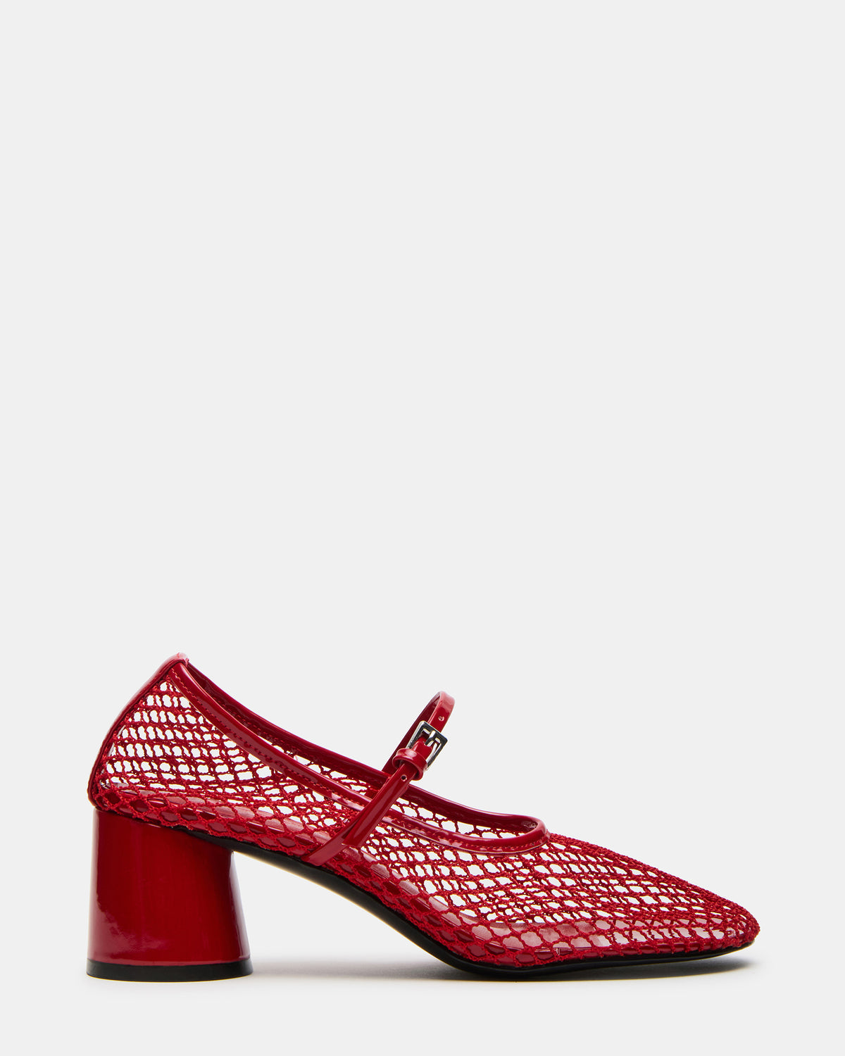 RAYNOR Red Women's Mary Jane Mesh Block Heel Steve Madden RED