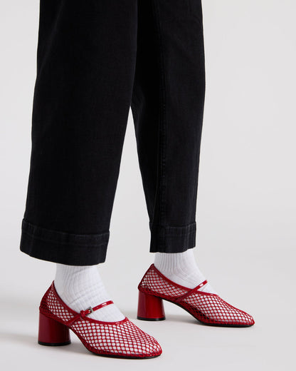 RAYNOR Red Women's Mary Jane Mesh Block Heel Steve Madden RED