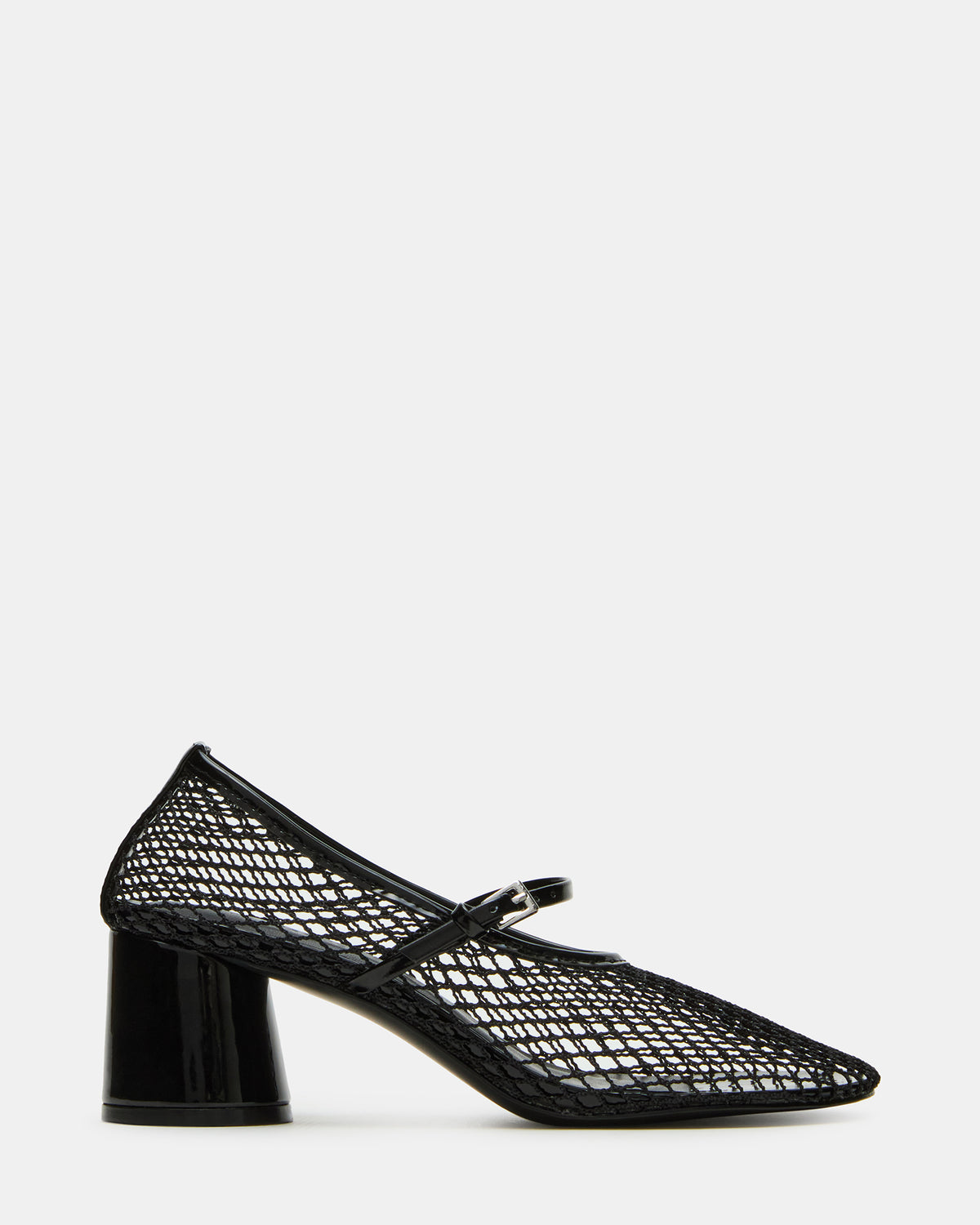 RAYNOR Black Women's Mary Jane Mesh Block Heel Steve Madden BLACK