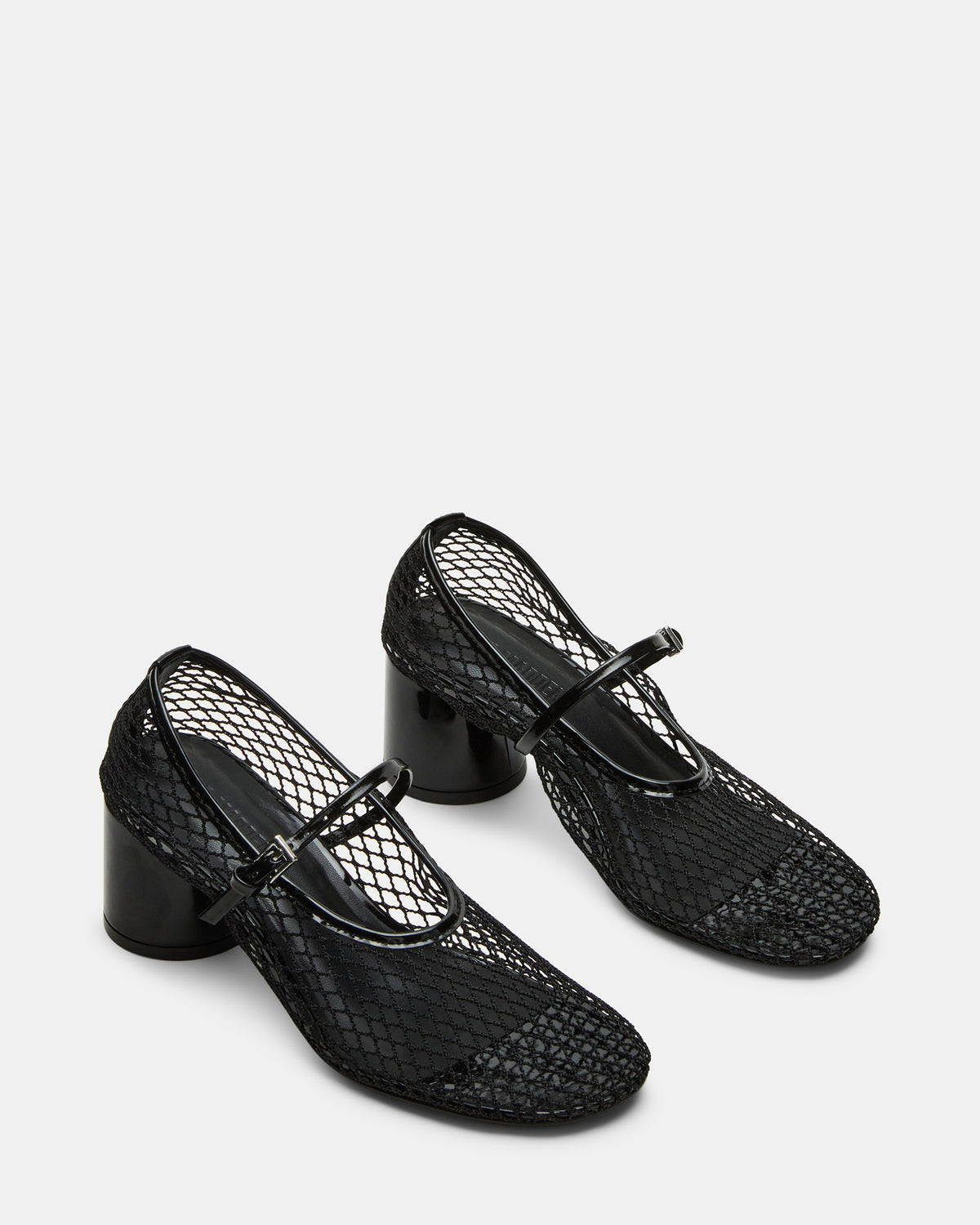 RAYNOR Black Women's Mary Jane Mesh Block Heel Steve Madden BLACK