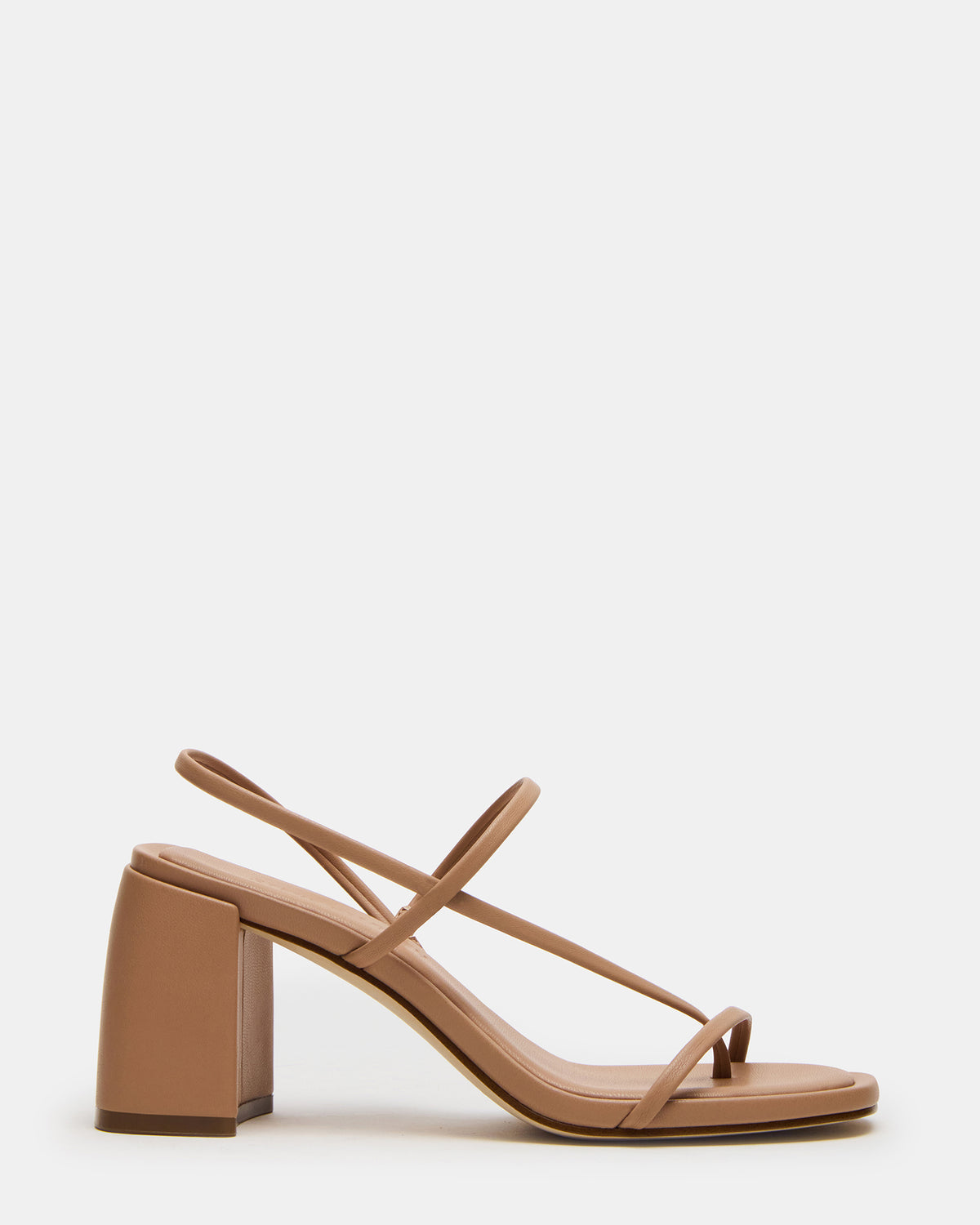 DIORA Natural Women's Strappy Square-Toe Heel Steve Madden NATURAL