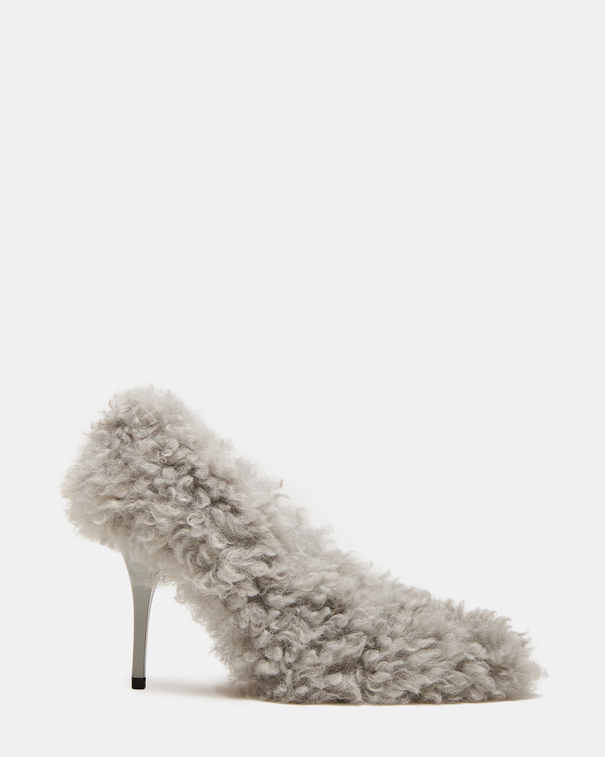 ACHILLES Light Blue Pointed-Toe Faux Fur Stiletto Women's Heel Steve Madden LIGHT BLUE