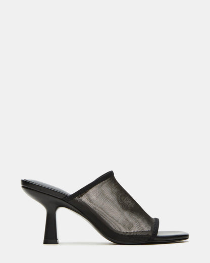 GLEAM Black Women's Square-Toe Mule Heel Steve Madden BLACK