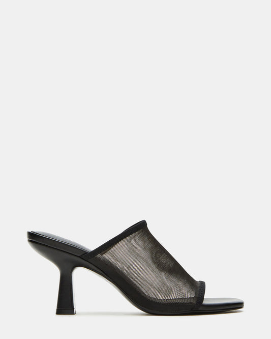 GLEAM Black Women's Square-Toe Mule Heel Steve Madden BLACK