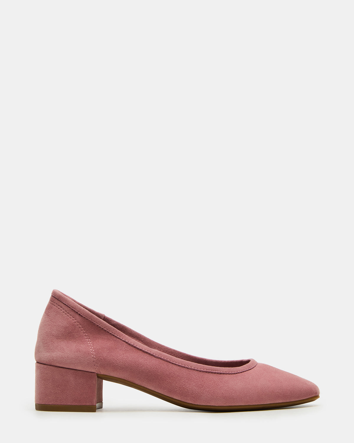 MOLLIE Mauve Suede Ballet Women's Block Heels Steve Madden MAUVE SUEDE