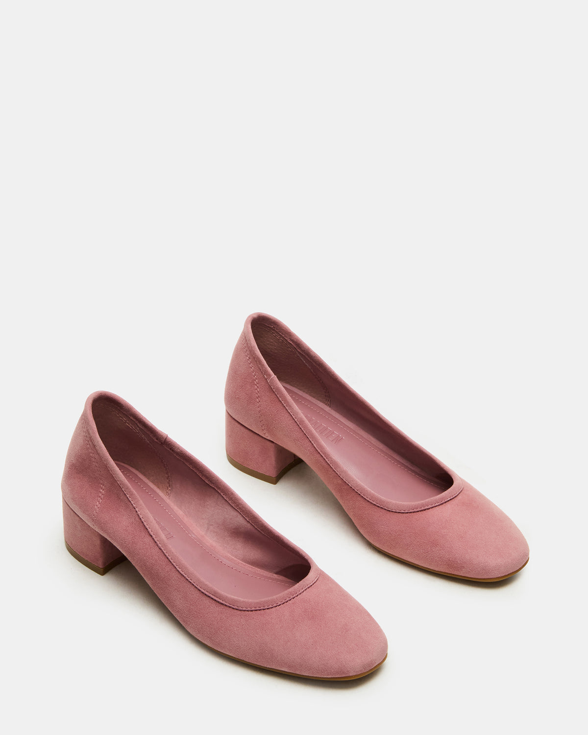 MOLLIE Mauve Suede Ballet Women's Block Heels Steve Madden MAUVE SUEDE