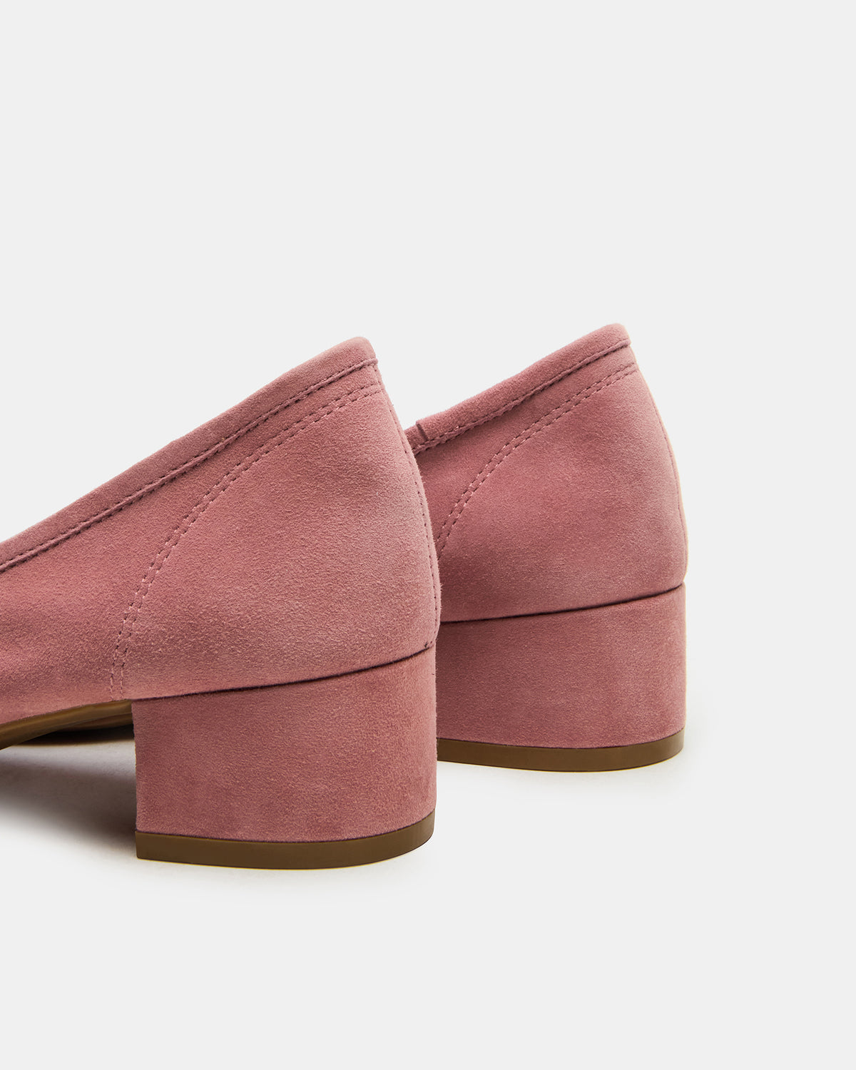 MOLLIE Mauve Suede Ballet Women's Block Heels Steve Madden MAUVE SUEDE
