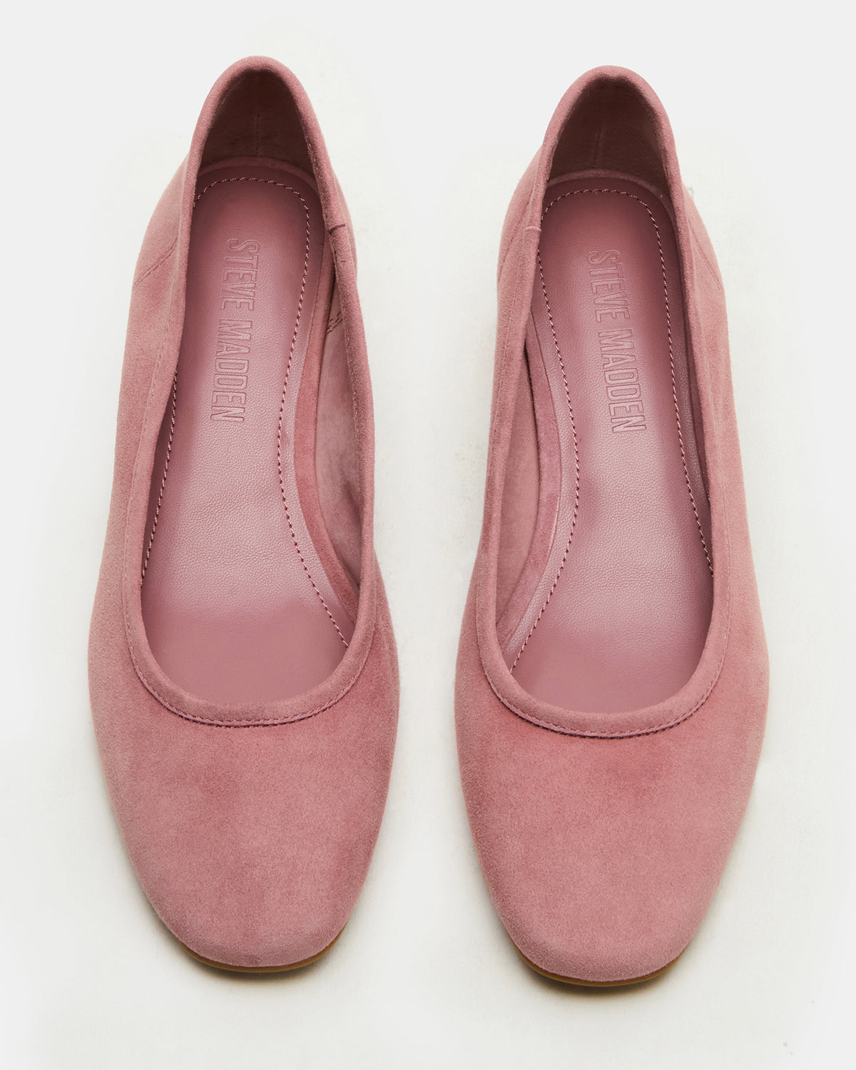 MOLLIE Mauve Suede Ballet Women's Block Heels Steve Madden MAUVE SUEDE