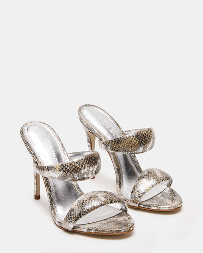 SATURN Snake Stiletto Mule Women's Heel Steve Madden SNAKE