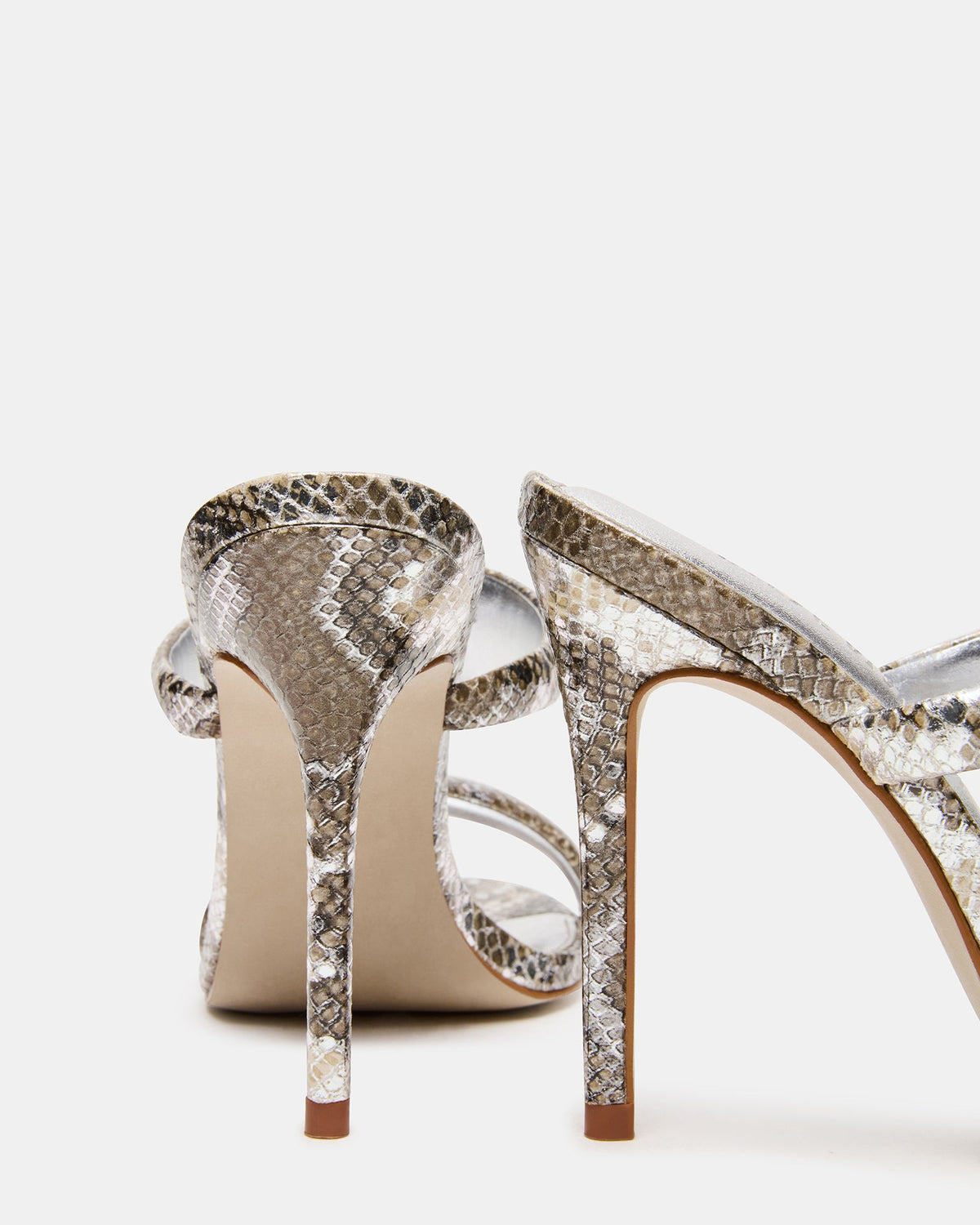 SATURN Snake Stiletto Mule Women's Heel Steve Madden SNAKE