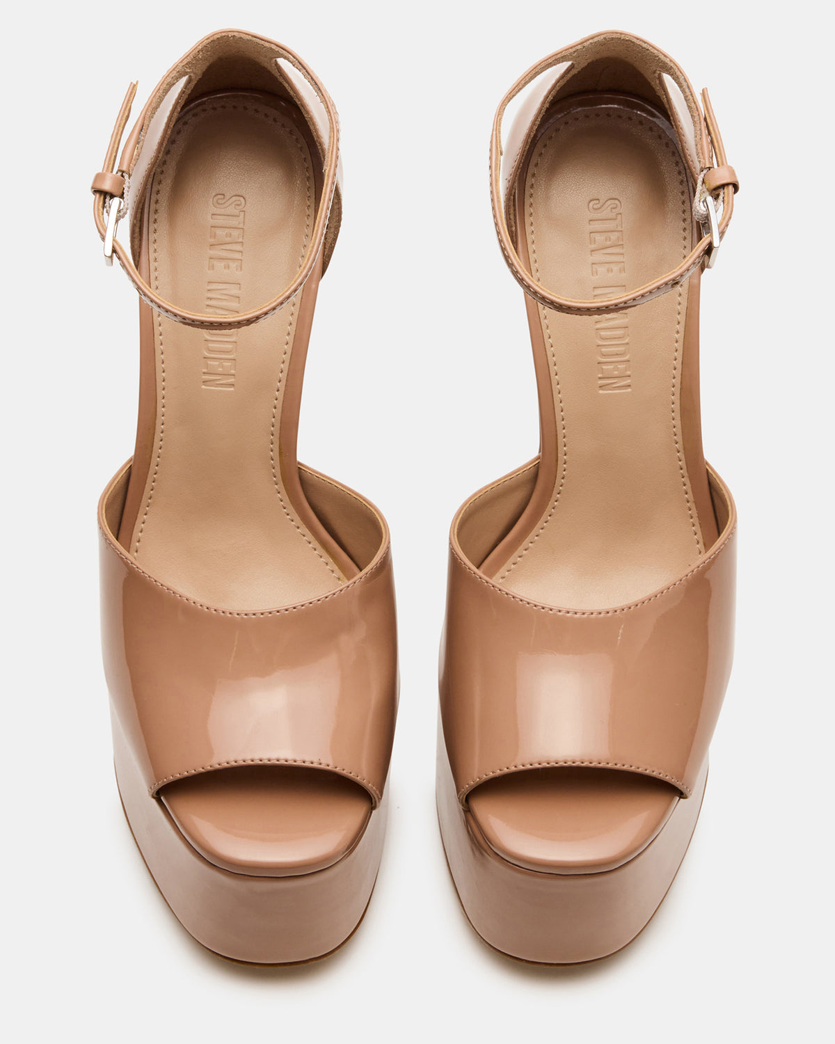 NIGHTFALL Blush Patent Women's Platform Blcok Heel Steve Madden BLUSH PATENT