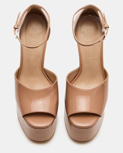 NIGHTFALL Blush Patent Women's Platform Blcok Heel Steve Madden BLUSH PATENT