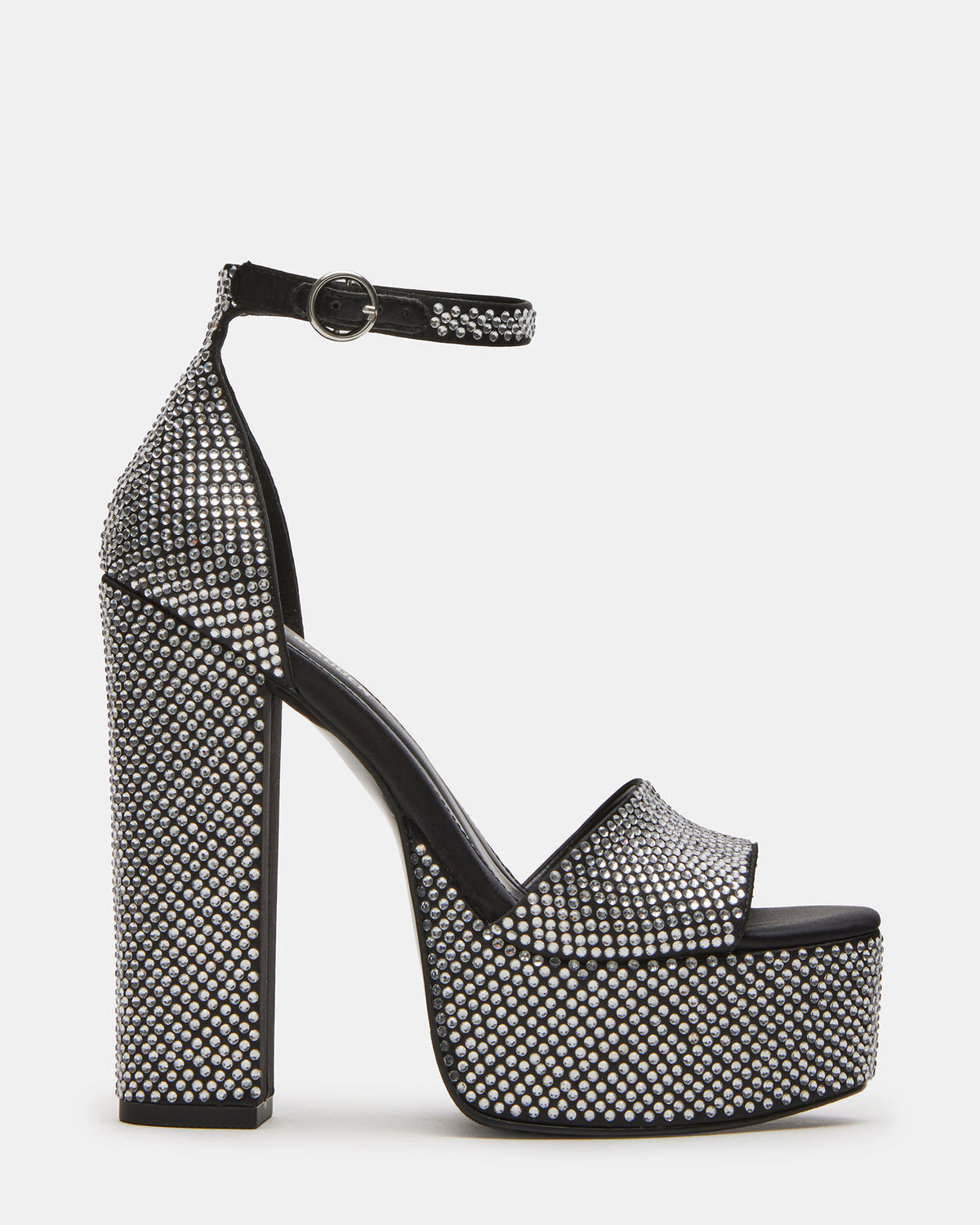 GLAM Rhinestones Platform Block Heel | Women's Heels Steve Madden RHINESTONES