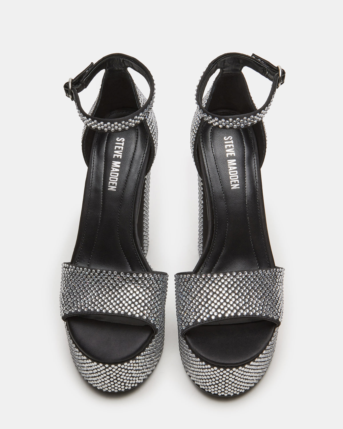 GLAM Rhinestones Platform Block Heel | Women's Heels Steve Madden RHINESTONES