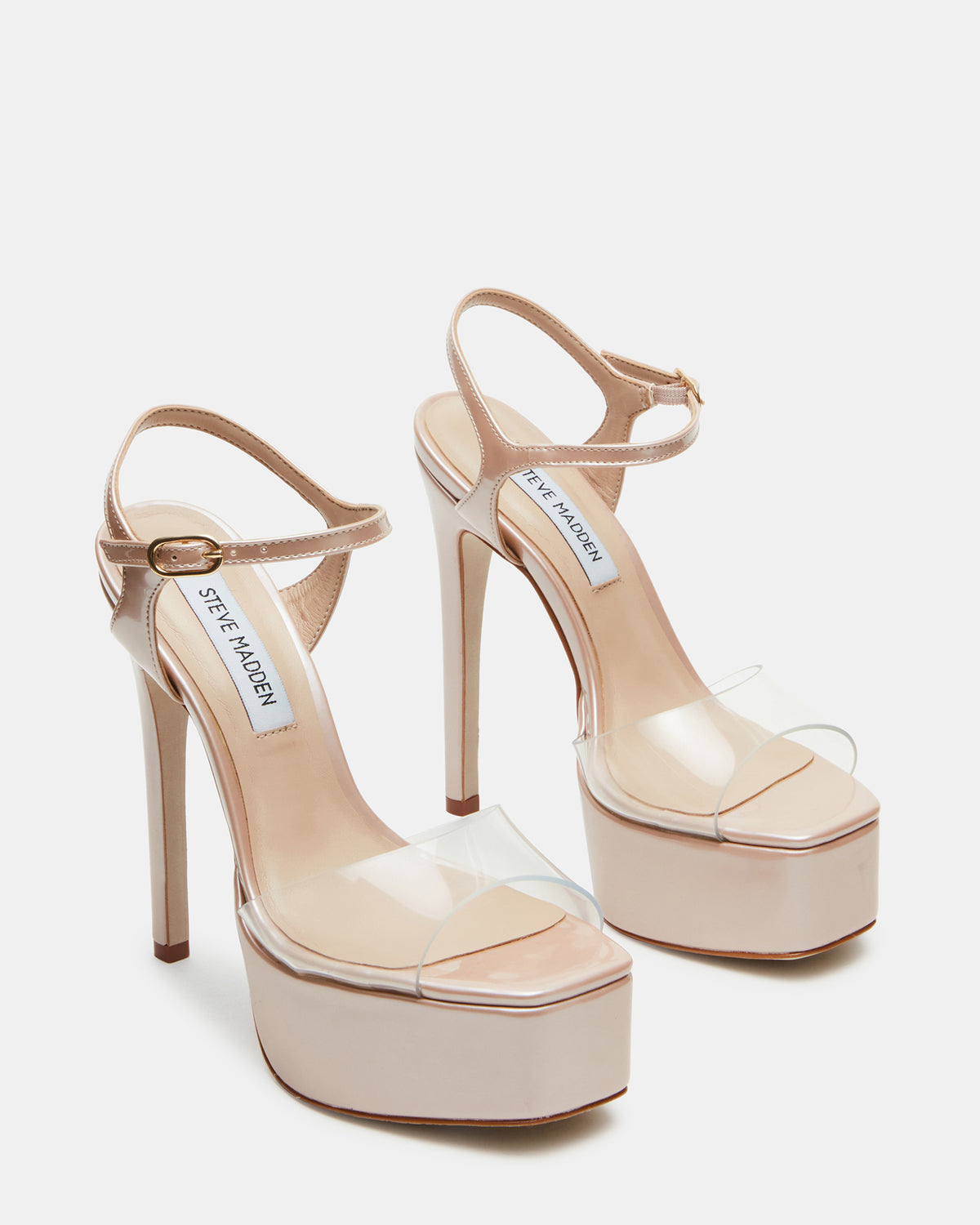 COLOGNE Clear Platform Stiletto Women's Heel Steve Madden CLEAR