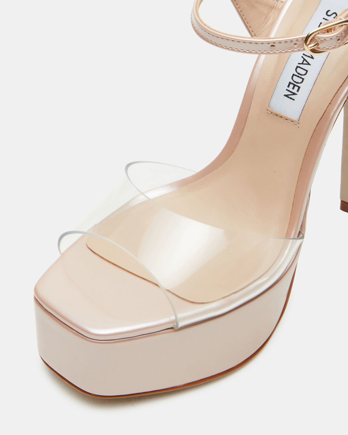COLOGNE Clear Platform Stiletto Women's Heel Steve Madden CLEAR