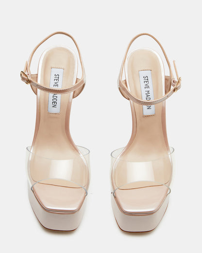 COLOGNE Clear Platform Stiletto Women's Heel Steve Madden CLEAR
