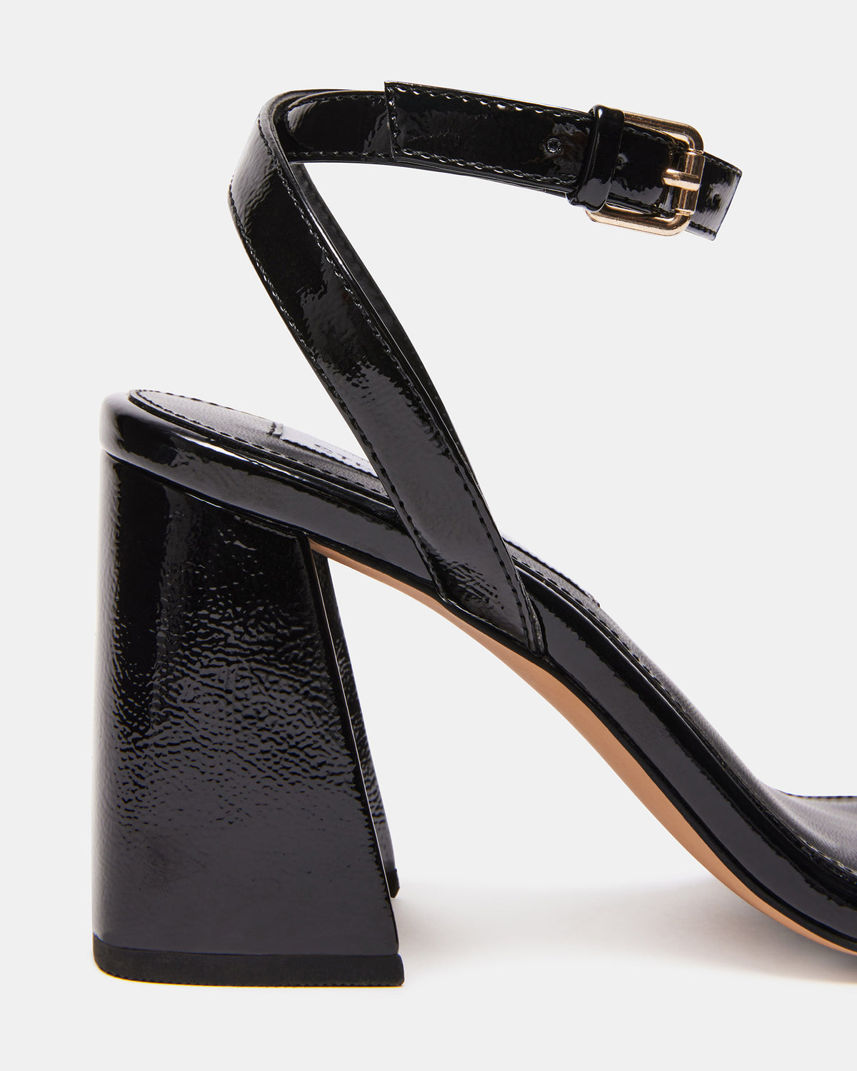 GRETIN Black Square Toe Heels | Women's Heels Steve Madden BLACK