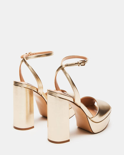 LOURDES Champagne Platform Heel | Women's Heels Steve Madden CHAMPAGNE