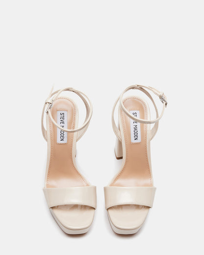 LESSA Bone Patent Platform Block Heel | Women's Heels Steve Madden BONE PATENT