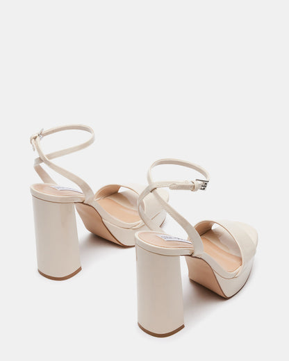 LESSA Bone Patent Platform Block Heel | Women's Heels Steve Madden BONE PATENT
