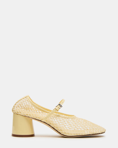 RAYNOR Butter Women's Mary Jane Mesh Block Heel Steve Madden YELLOW