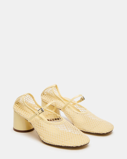 RAYNOR Butter Women's Mary Jane Mesh Block Heel Steve Madden YELLOW