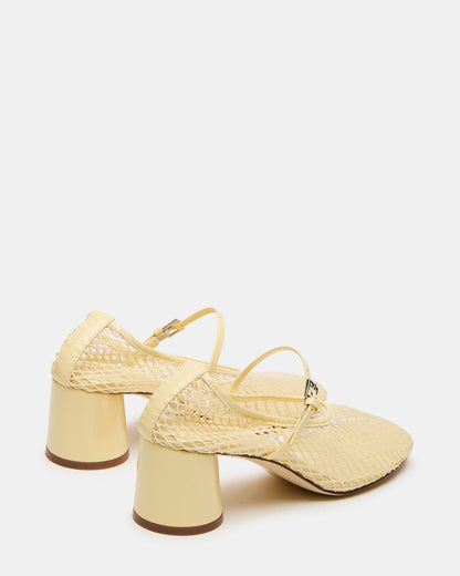 RAYNOR Butter Women's Mary Jane Mesh Block Heel Steve Madden YELLOW