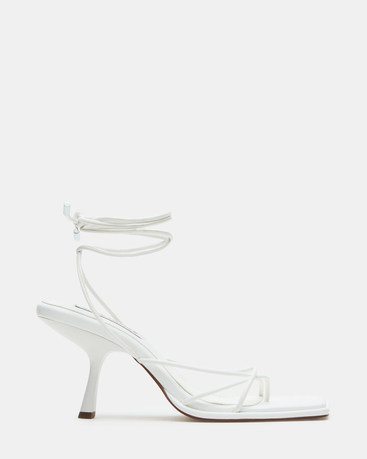 JOLENE White Strappy Lace-Up Heel | Women's Heels Steve Madden WHITE