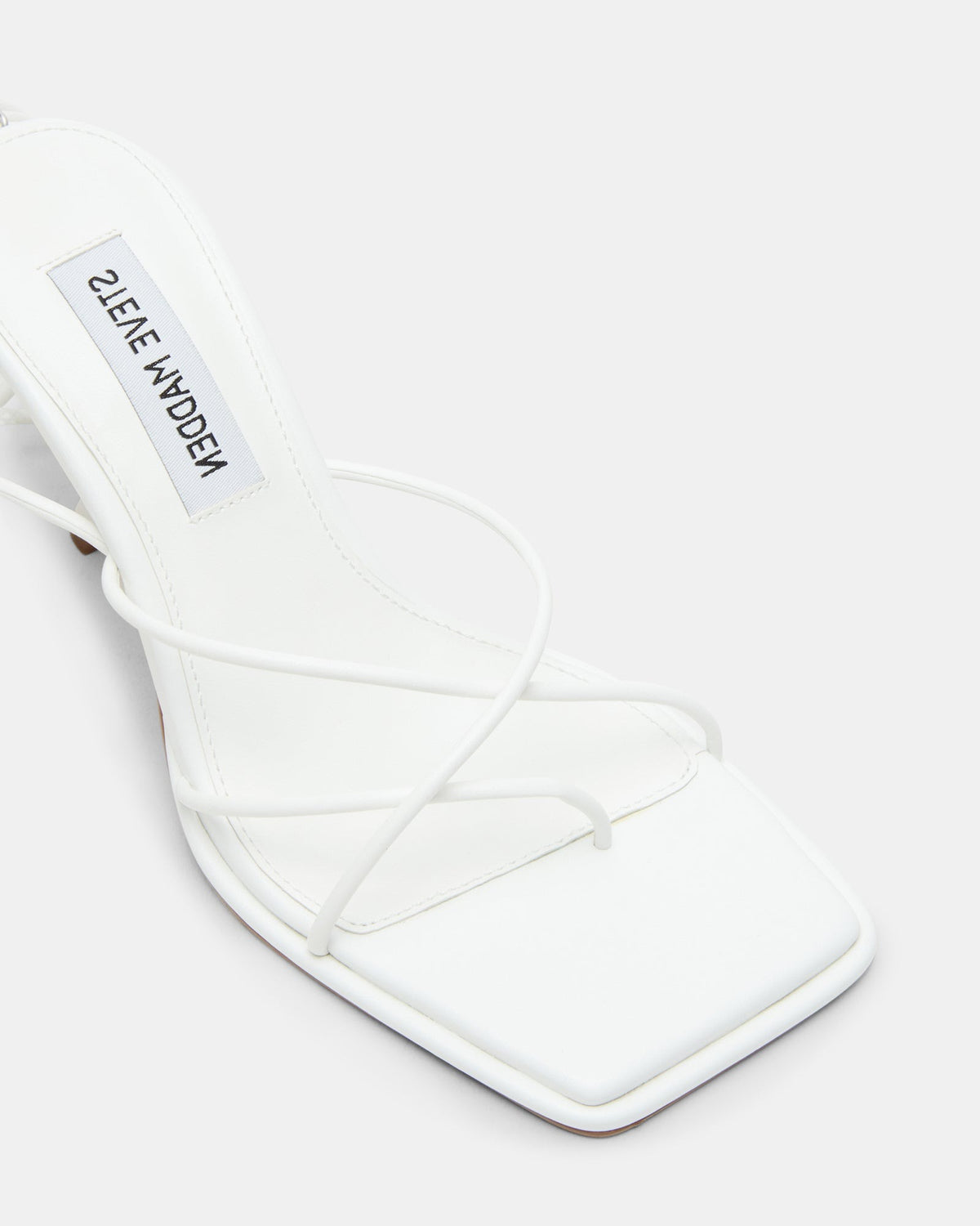 JOLENE White Strappy Lace-Up Heel | Women's Heels Steve Madden WHITE