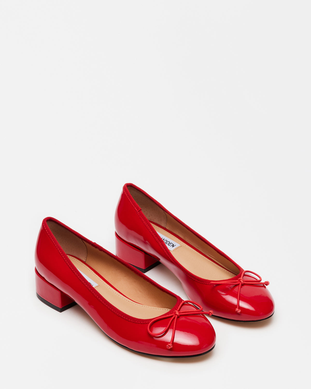 CHERISH Red Patent Women's Slip-On Heel Steve Madden RED PATENT