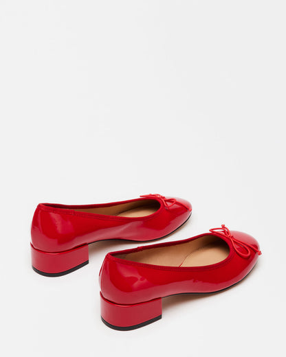 CHERISH Red Patent Women's Slip-On Heel Steve Madden RED PATENT