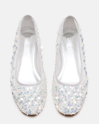 MOLLIE Silver Sequins Ballet Block Heels Steve Madden SILVER