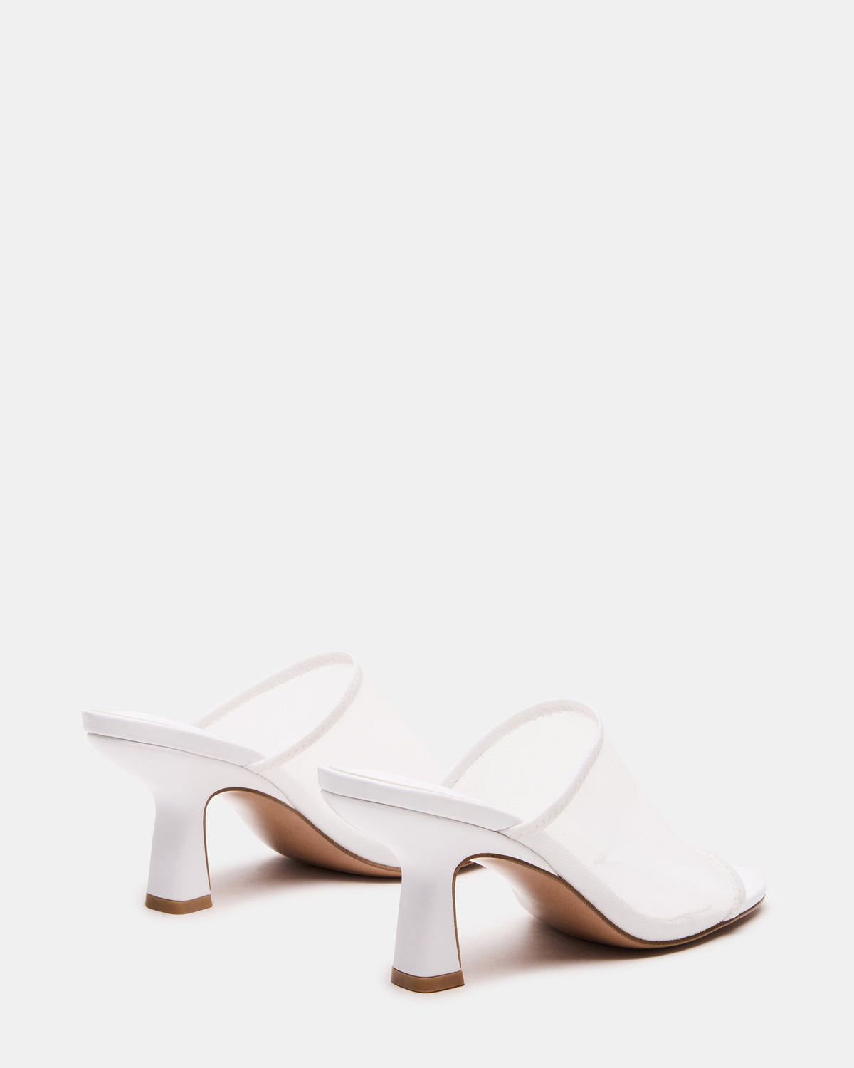 GLEAM White Women's Square-Toe Mule Heel Steve Madden WHITE