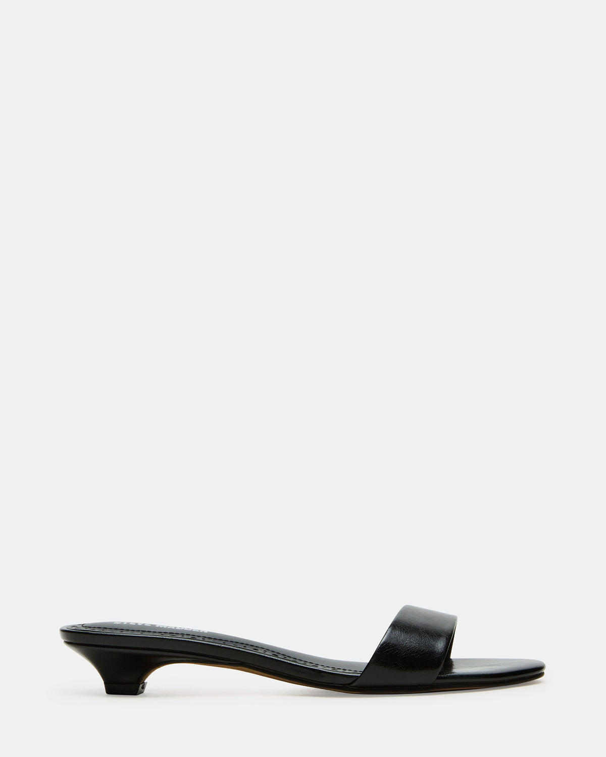 BERRY Black Women's Mule Kitten Heel Steve Madden BLACK