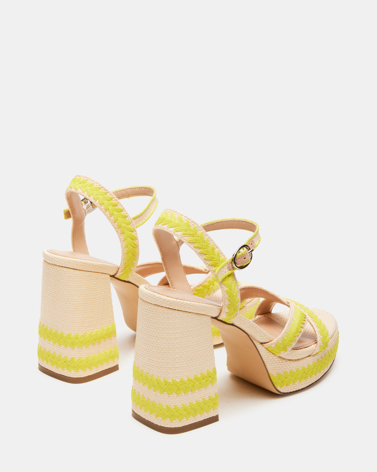 MIMOSA Yellow Women's Platform Block Heel Steve Madden YELLOW