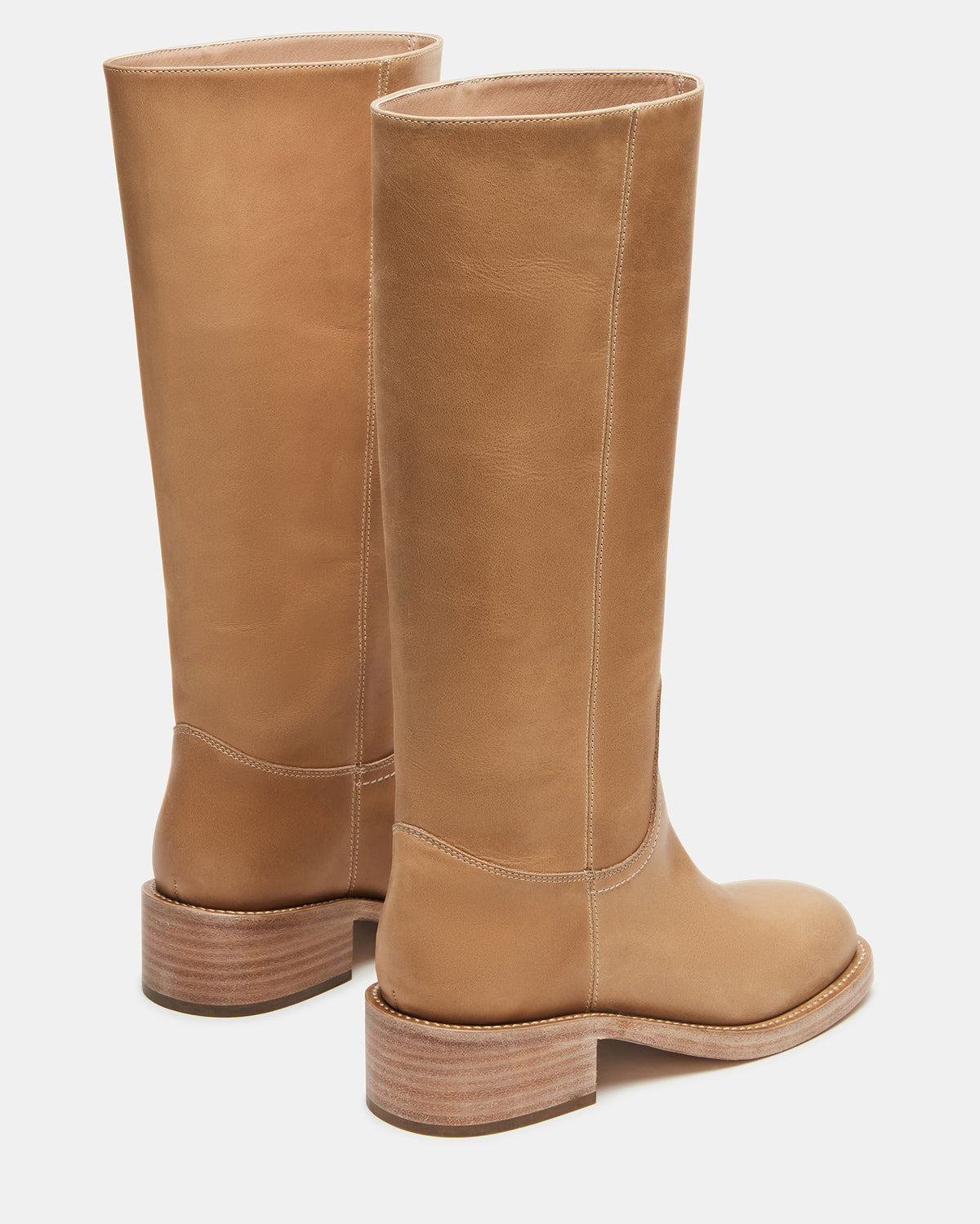 RIGGS Banana Leather Square-Toe Women's Boot Steve Madden BANANA LEATHER