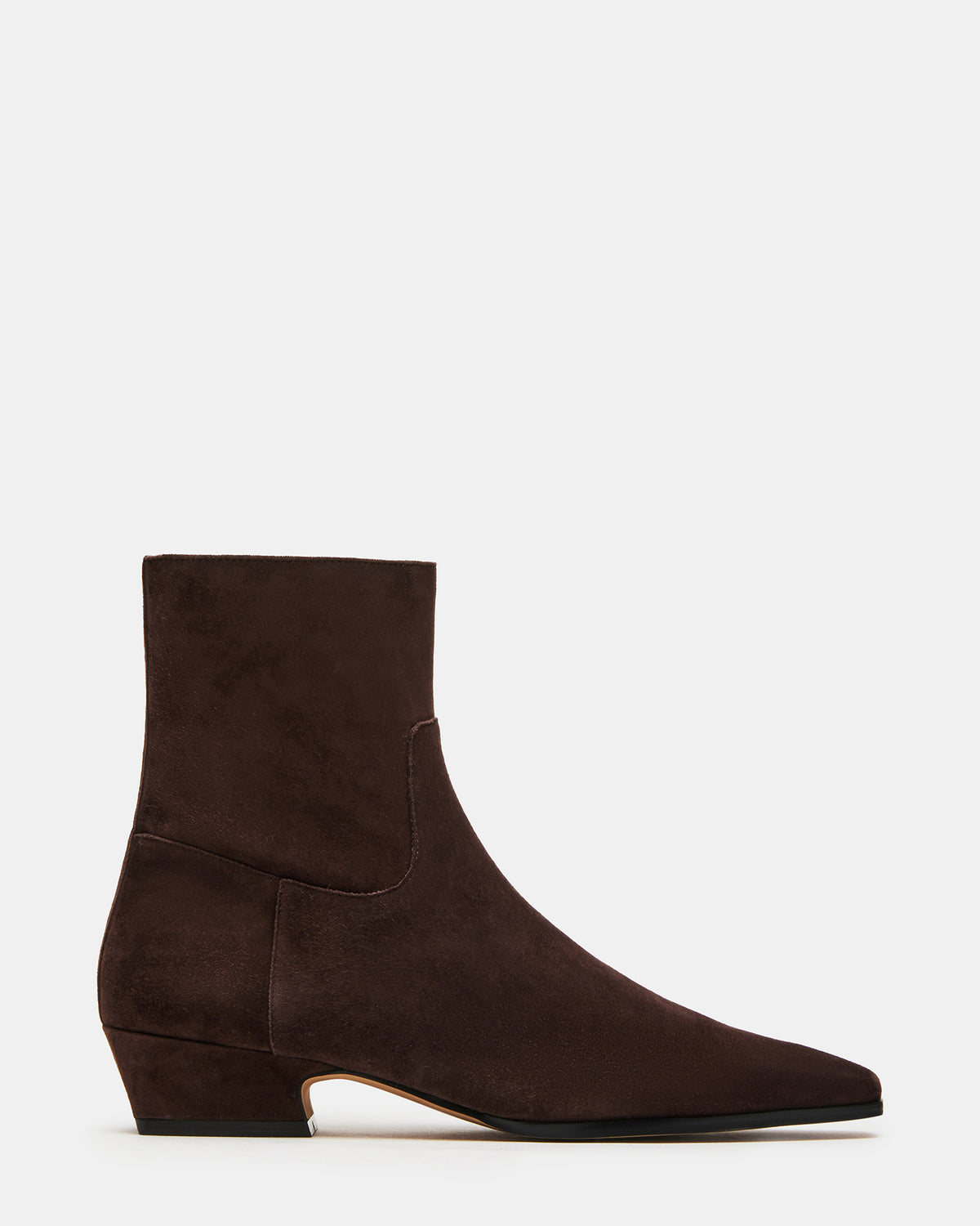 DUSTY Chocolate Brown Suede Women's Ankle Boot Steve Madden CHOCOLATE BROWN SUEDE