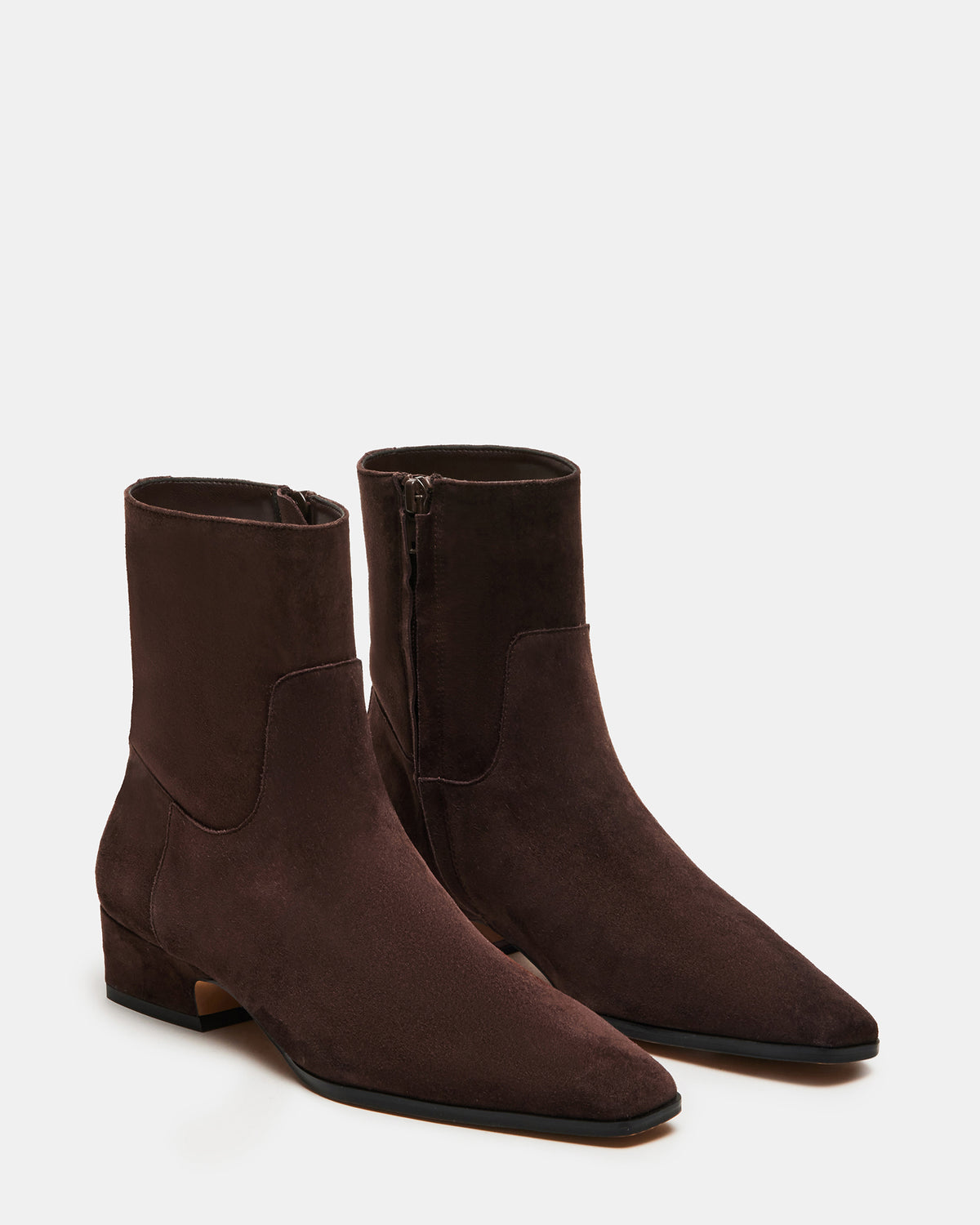 DUSTY Chocolate Brown Suede Women's Ankle Boot Steve Madden CHOCOLATE BROWN SUEDE