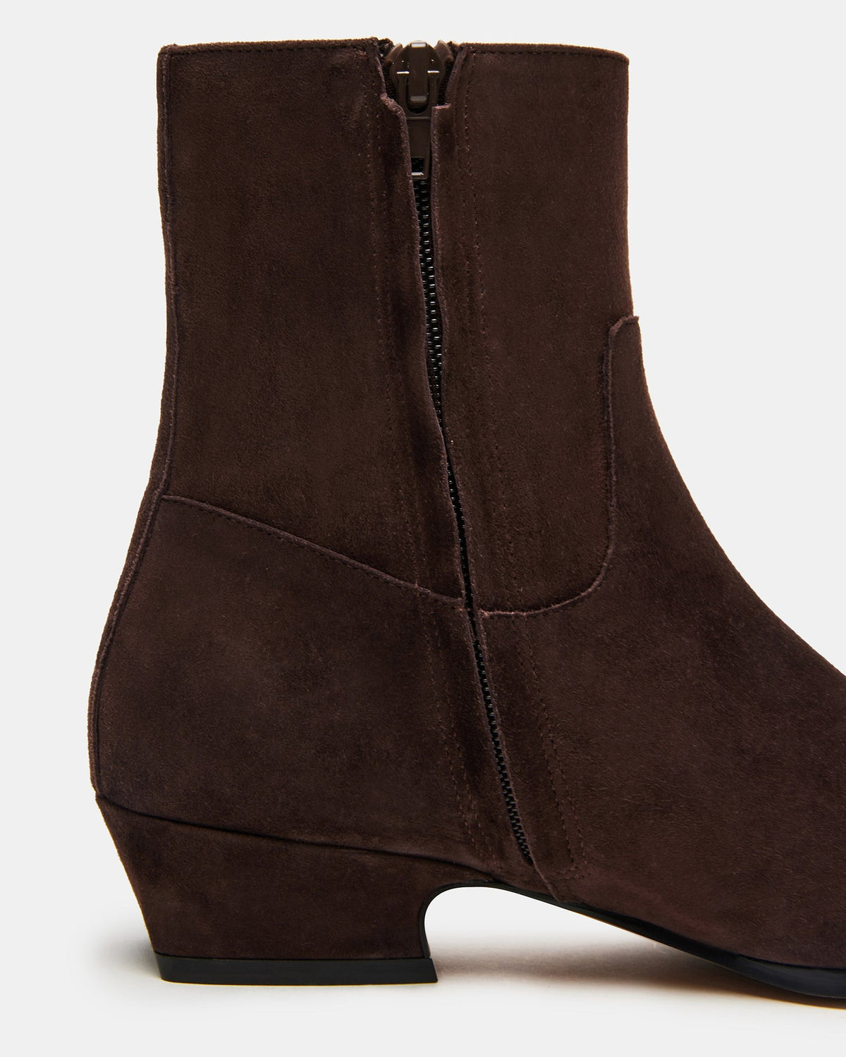DUSTY Chocolate Brown Suede Women's Ankle Boot Steve Madden CHOCOLATE BROWN SUEDE
