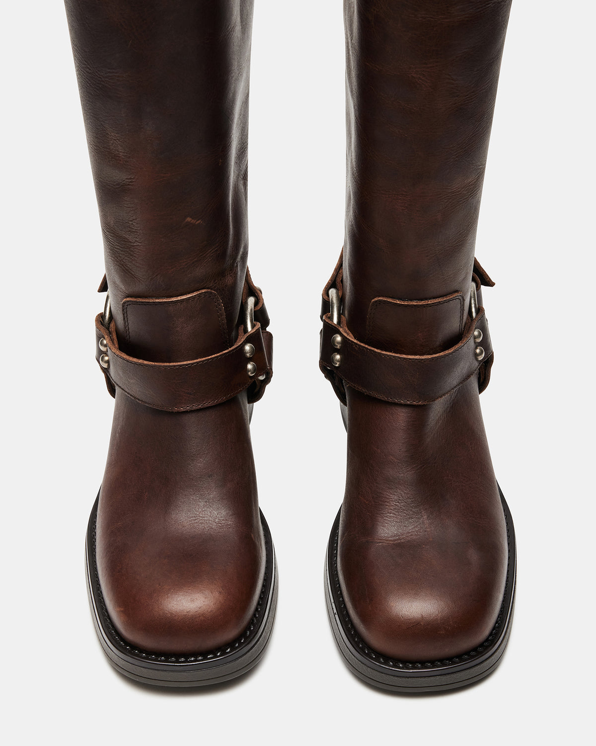 ASTOR Brown Leather Knee-High Boot | Women's Boots Steve Madden BROWN LEATHER